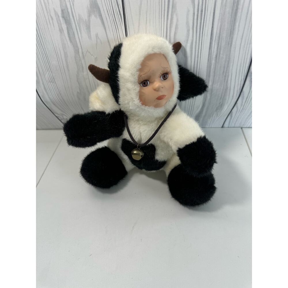 Vintage Clarice Cow Plush Geppeddo  Kids Plush 9”